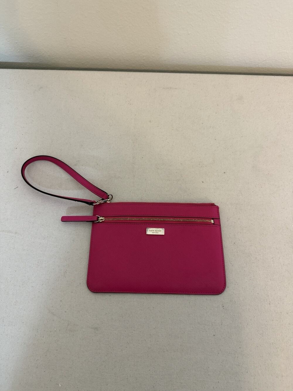 Kate Spade Hot Pink Vinyl Wristlet